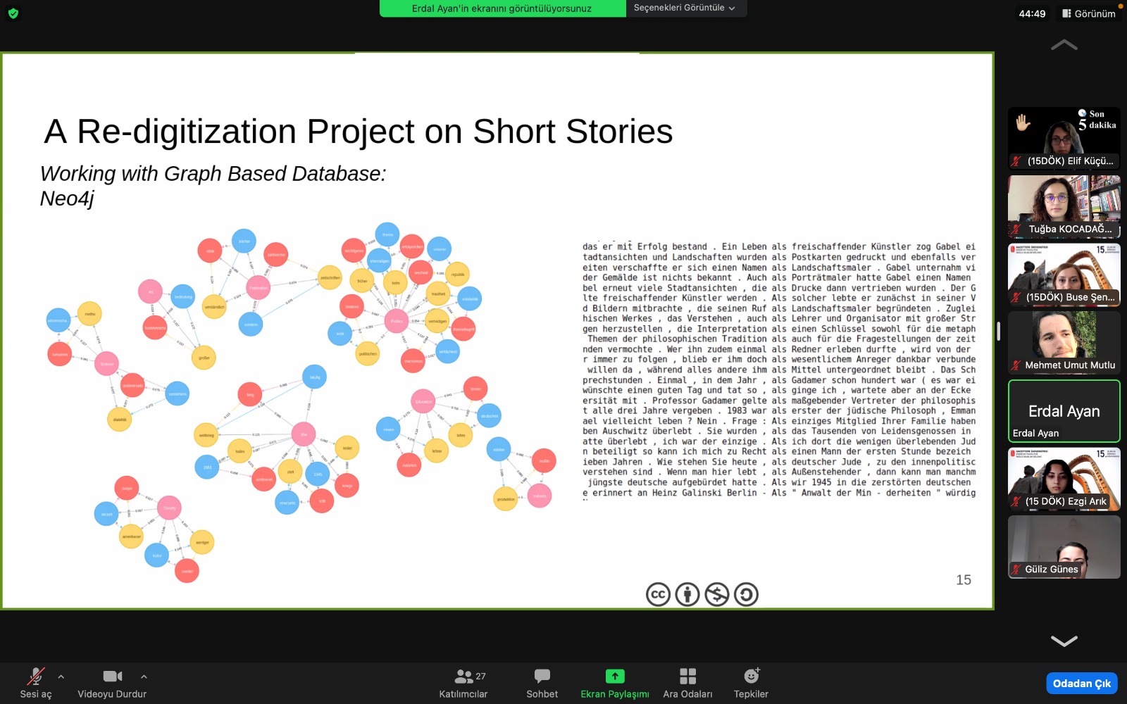 Building a Graph Based Corpus for Short Stories
